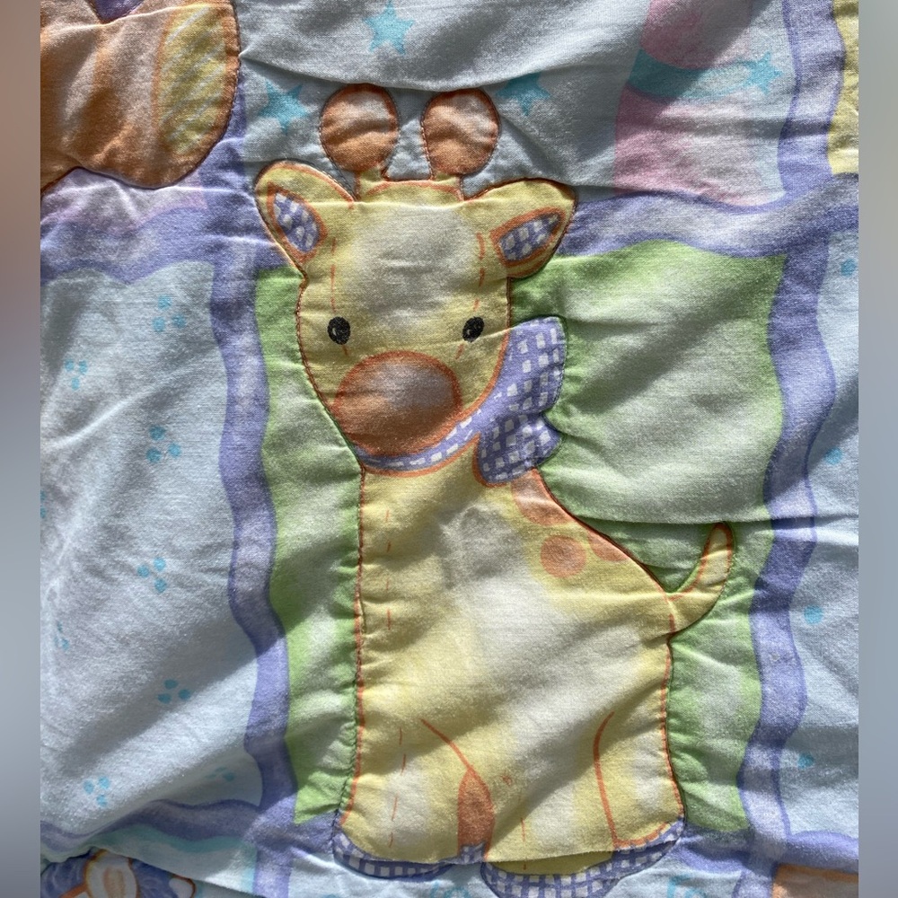 Jungle Safari Gray/Tan/White Nursery USD 6-Piece Baby Crib Bedding Set V… - Picture 6 of 15